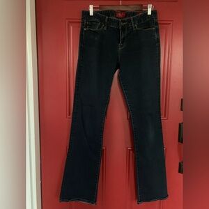 Lucky brand Leyla Boot dark blue rinse jeans